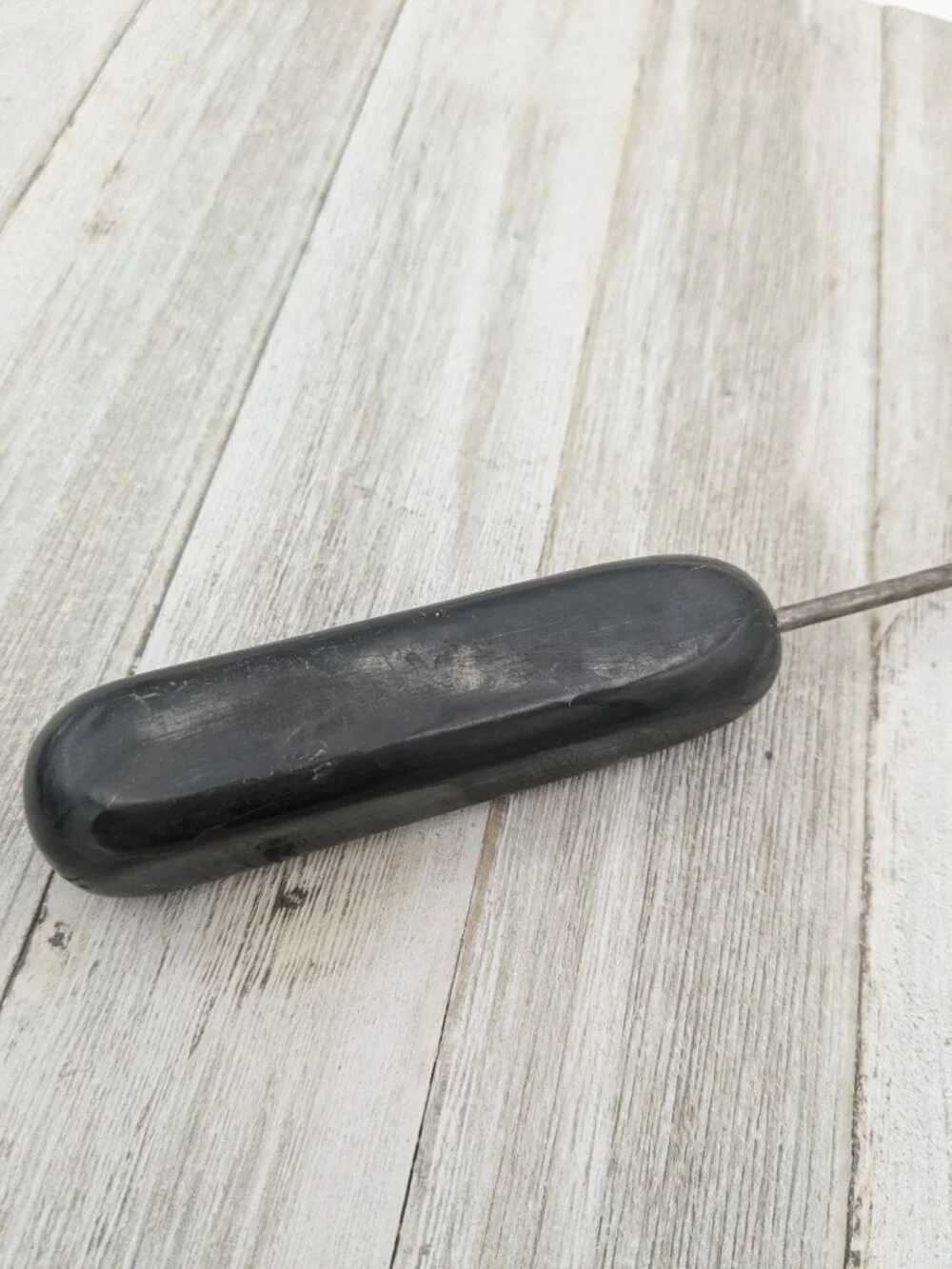 Vintage Ice Pick Black Handle Steel Tip 7 1/2